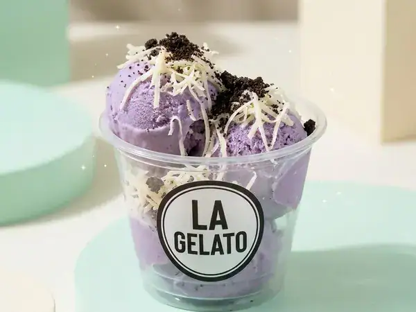 Cup Taro Keju Crumble