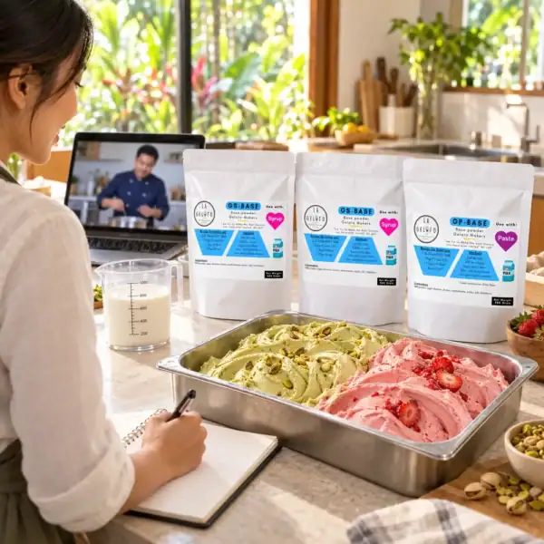 Kursus Gelato Basics: online + 3 sachet