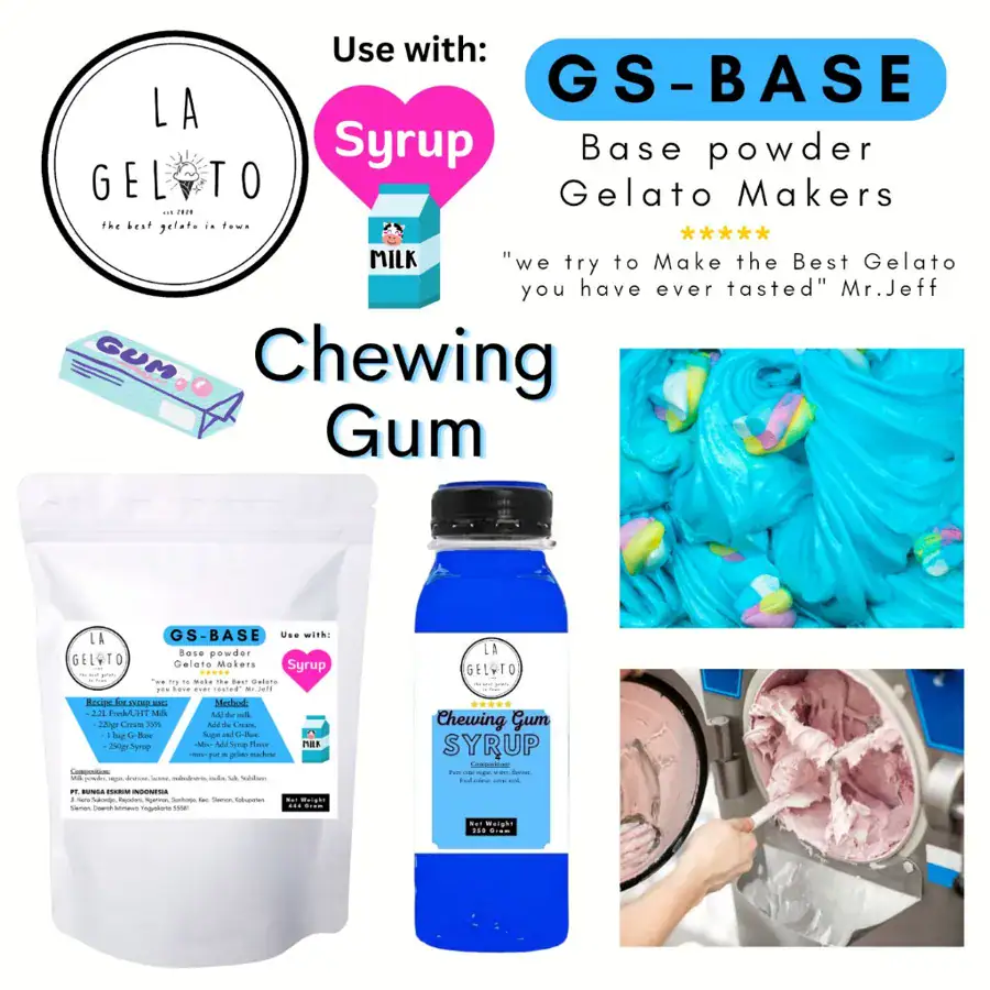 GS-BASE dengan sirup chewing gum