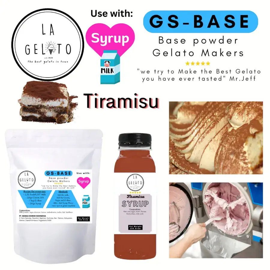 GS-BASE dengan sirup tiramisu