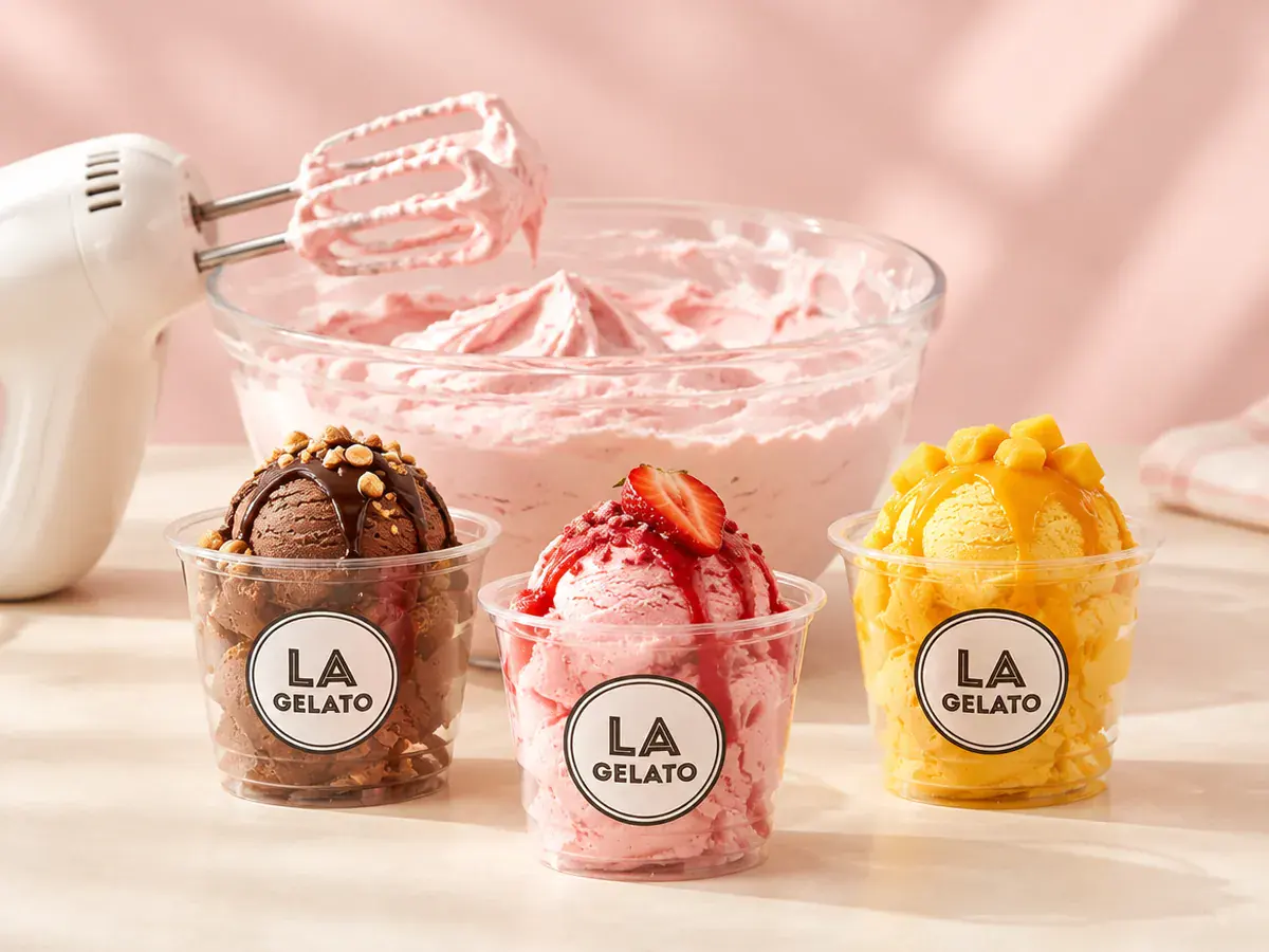 Es krim tanpa mesin dari Top ice