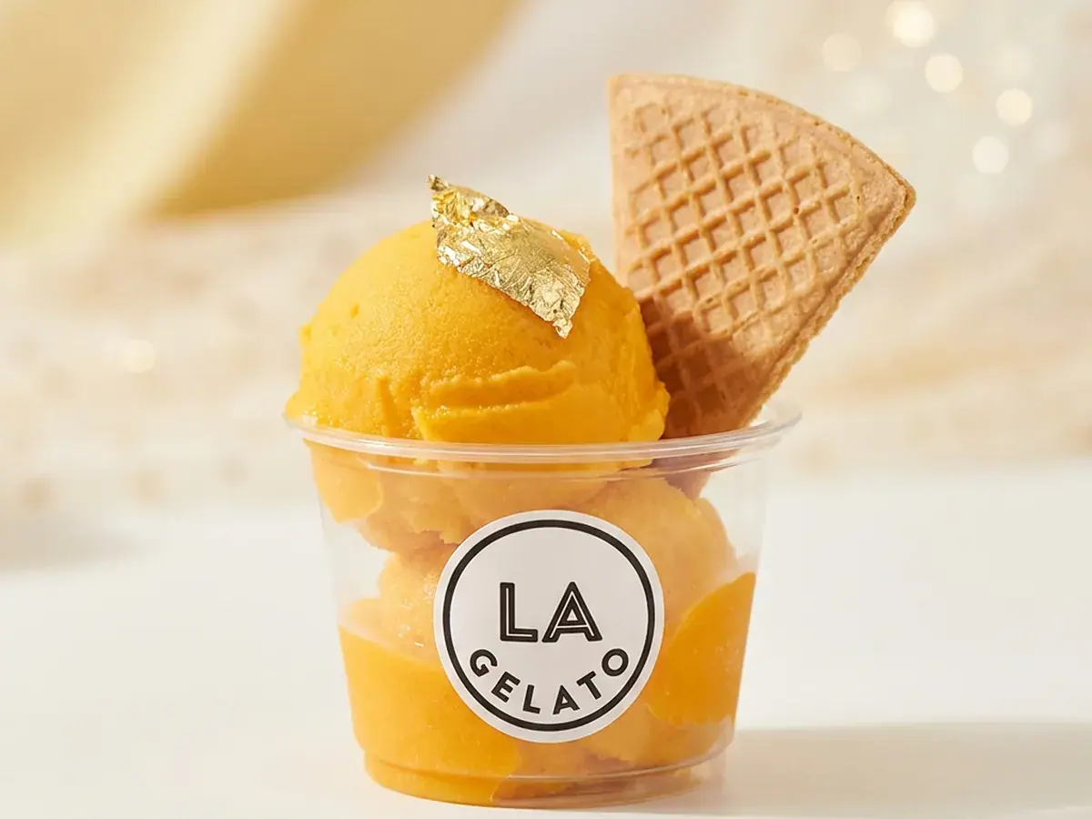 Cup es krim Mangga Gold La Gelato